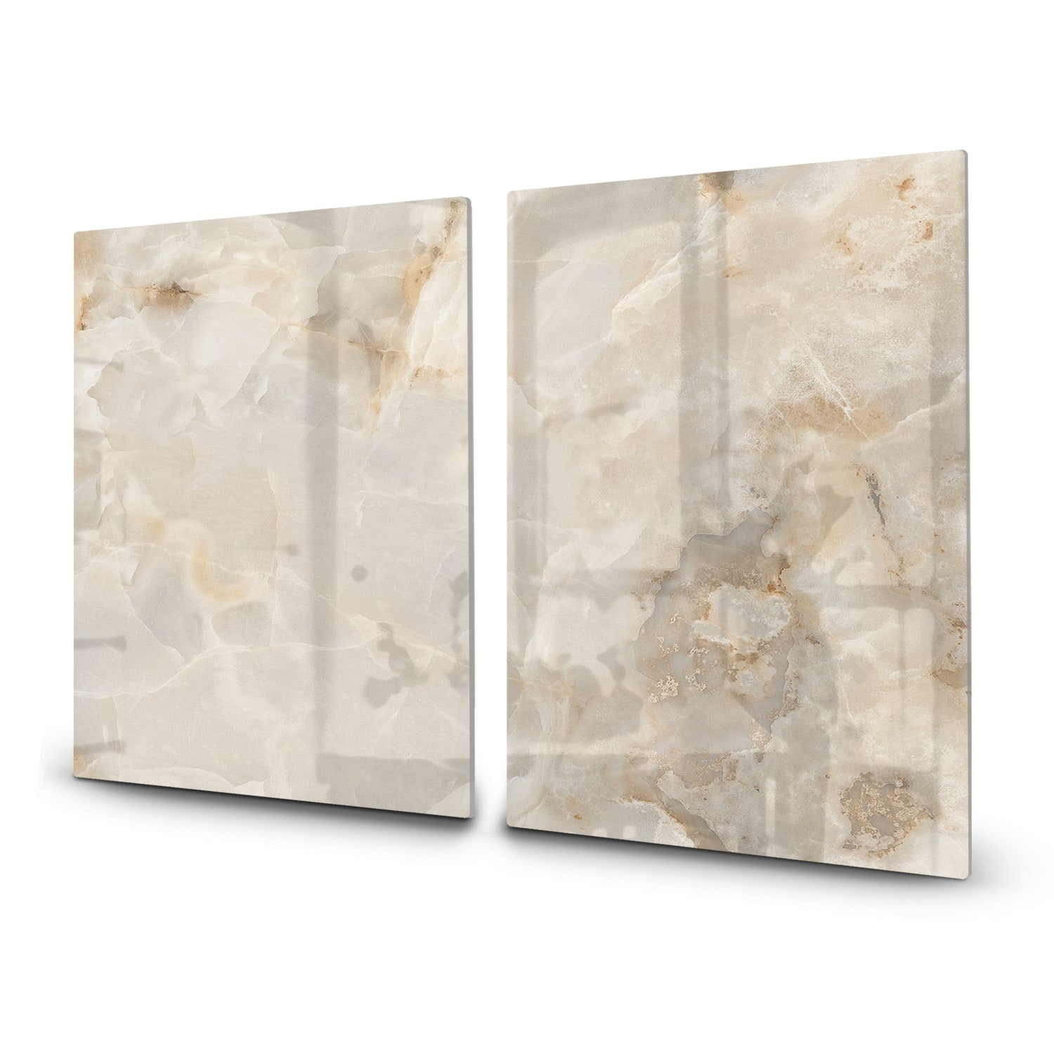 Inductiebeschermer - Gehard Glas - Beige marmer