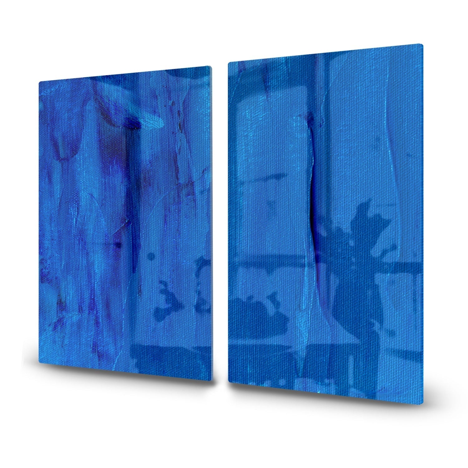 Inductiebeschermer - Gehard Glas - Blauw Abstractie