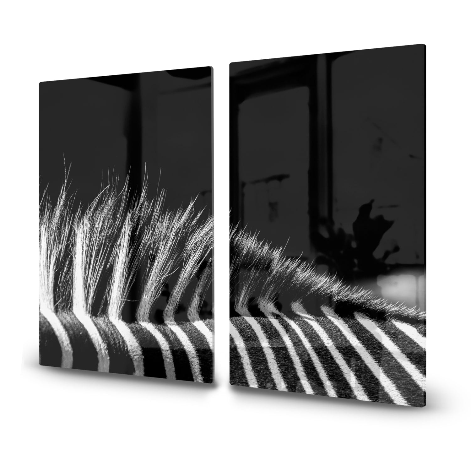 Inductiebeschermer - Gehard Glas - Zwart-Wit Zebra