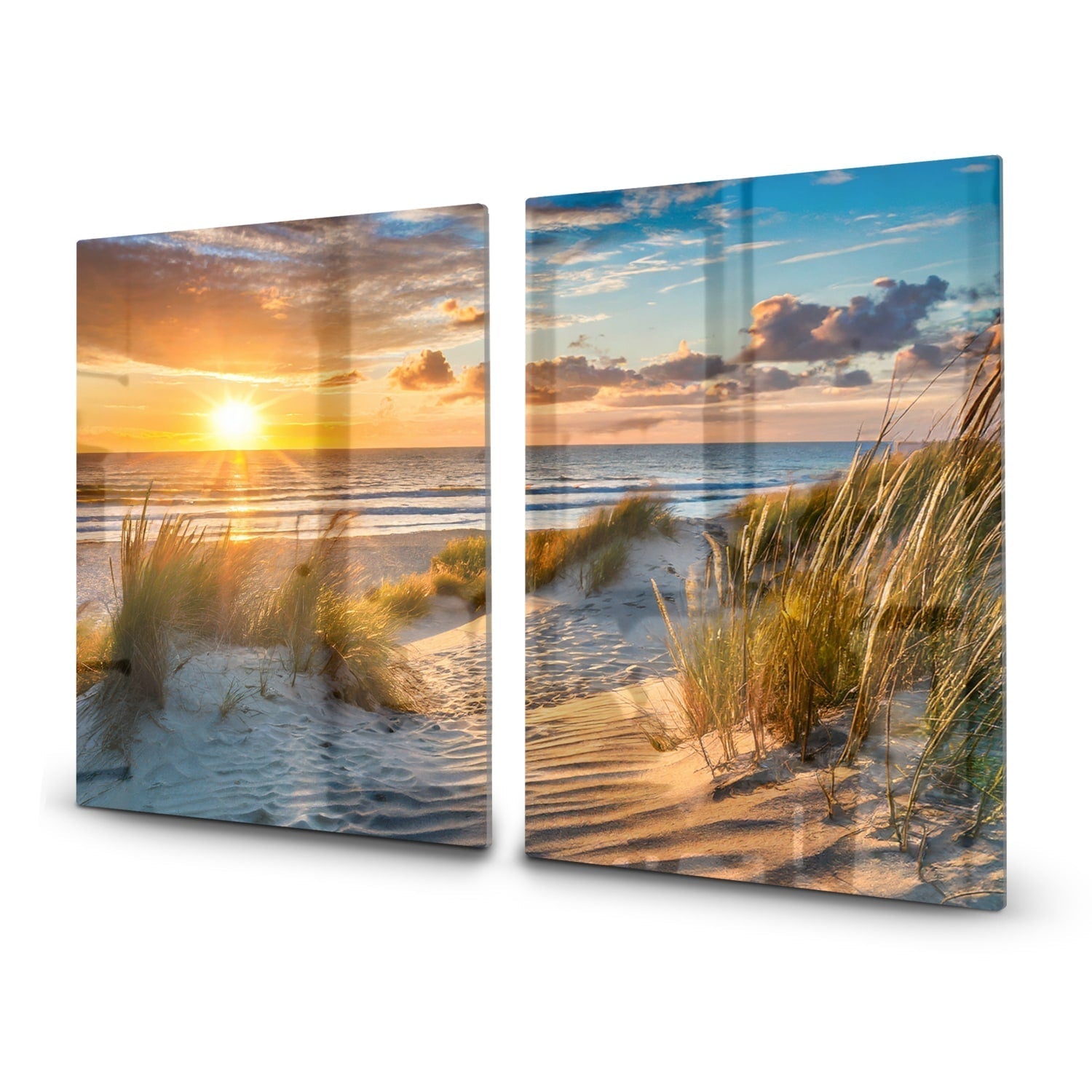 Inductiebeschermer - Gehard Glas - Zonsondergang bij Duinen