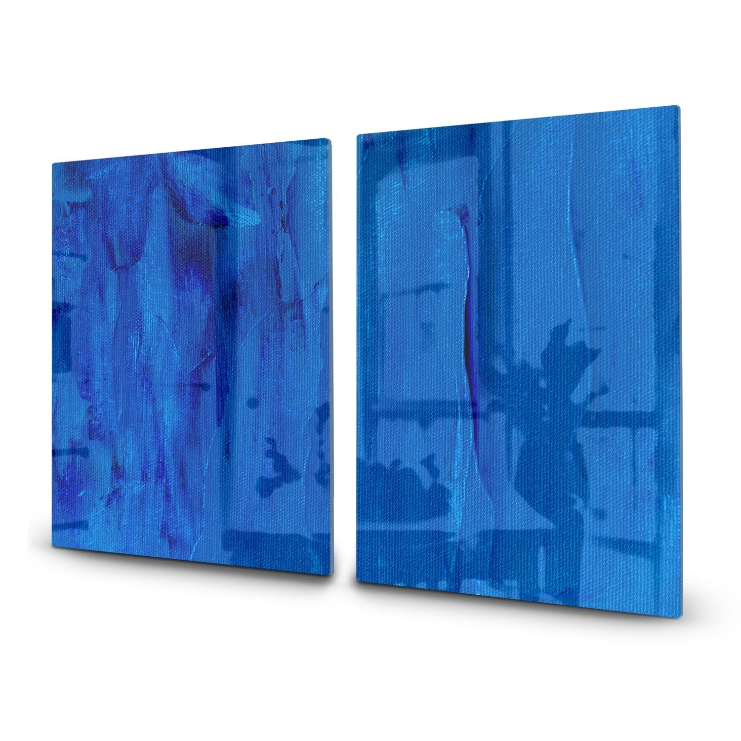 Inductiebeschermer - Gehard Glas - Blauw Abstractie