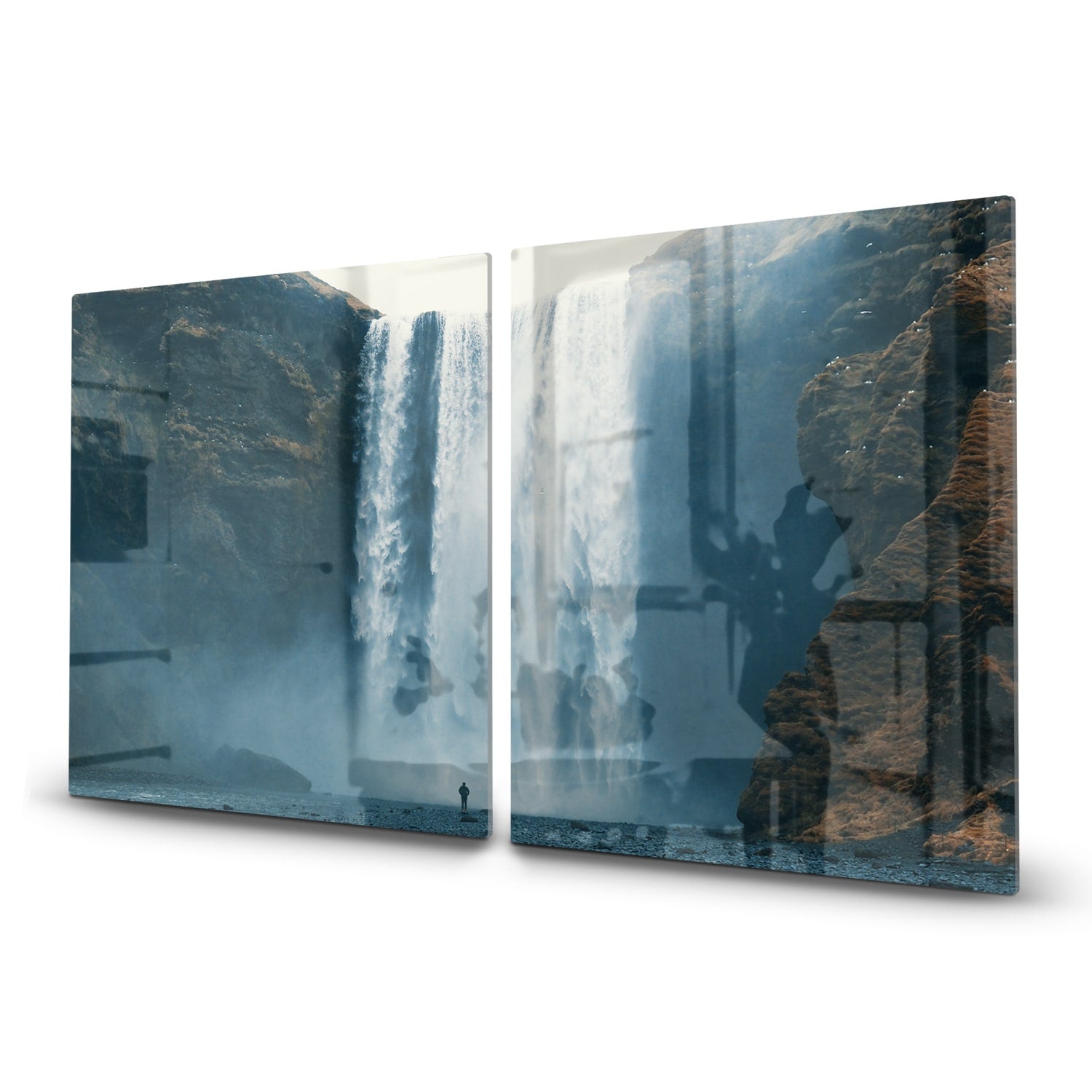 Inductiebeschermer - Gehard Glas - Waterval bij Skogafoss