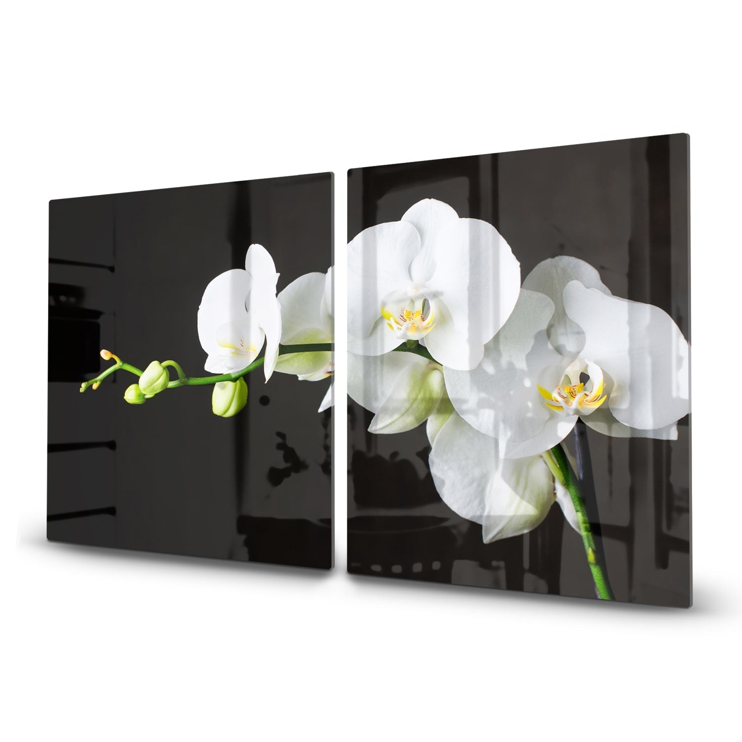 Inductiebeschermer - Gehard Glas - Witte Orchideen