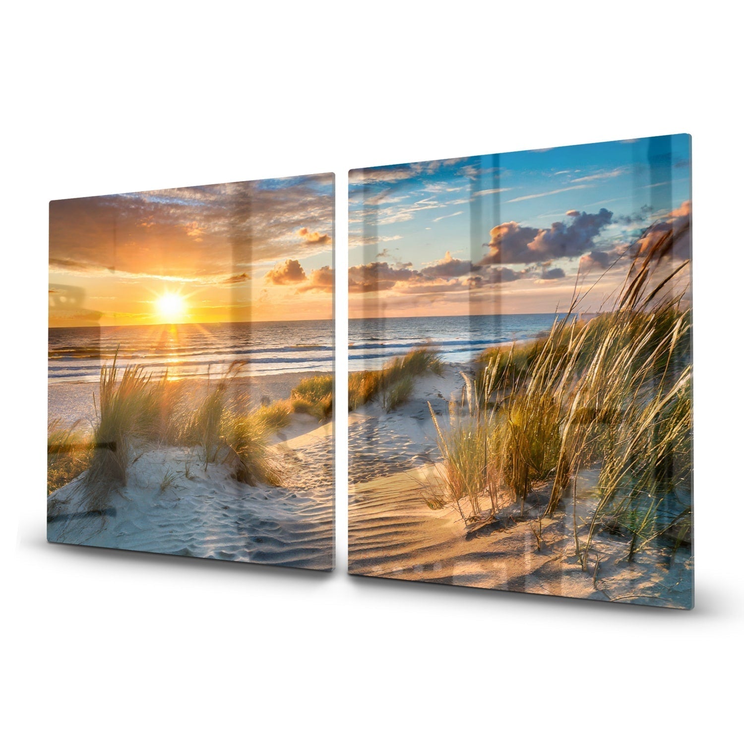 Inductiebeschermer - Gehard Glas - Zonsondergang bij Duinen