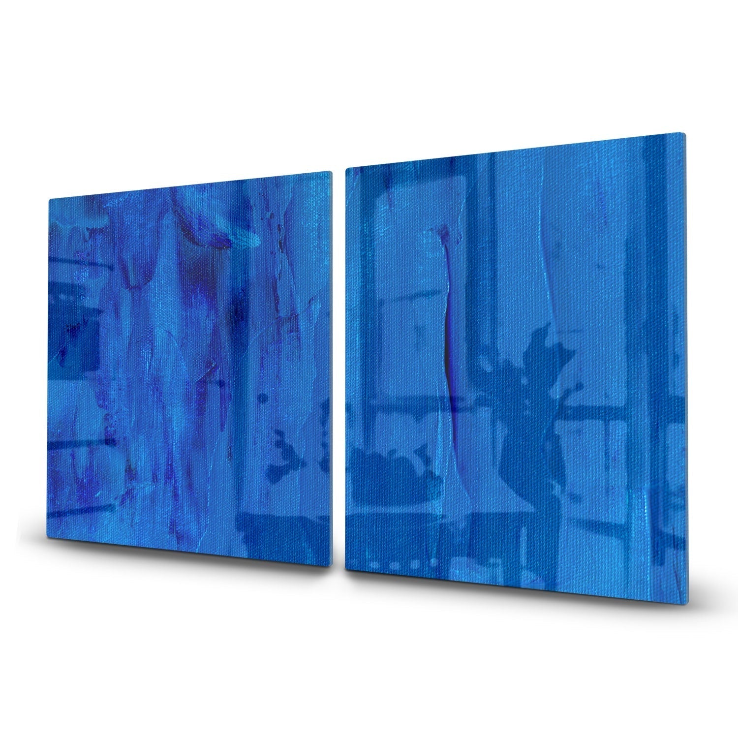 Inductiebeschermer - Gehard Glas - Blauw Abstractie