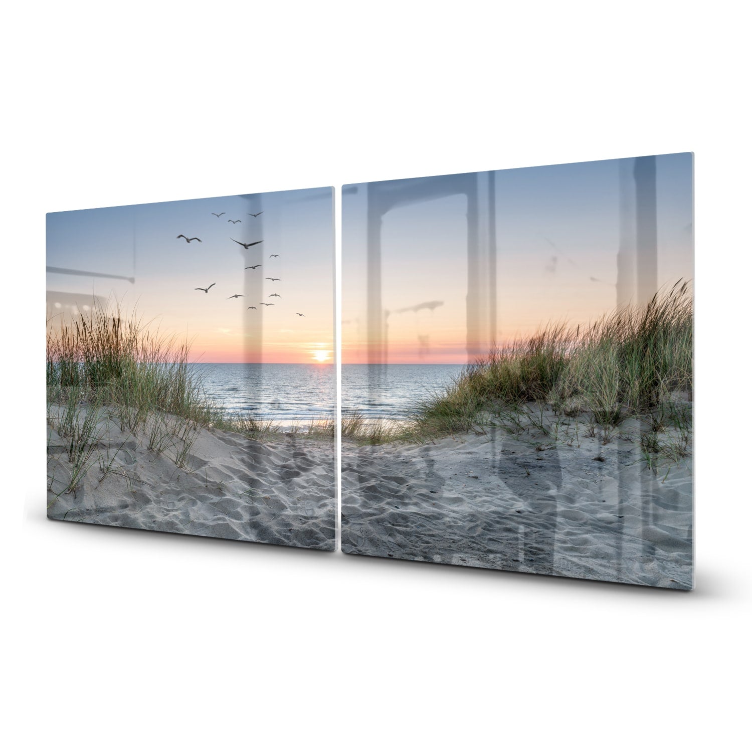 Inductiebeschermer - Gehard Glas - Duinen bij Zonsondergang