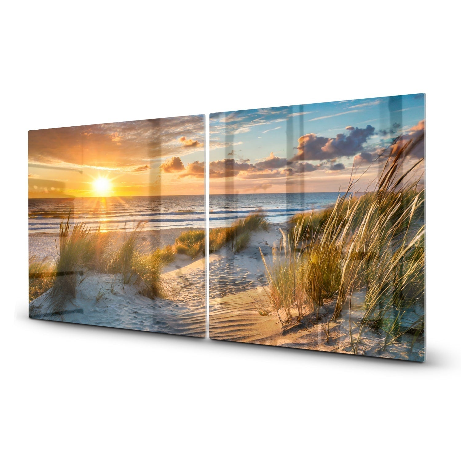 Inductiebeschermer - Gehard Glas - Zonsondergang bij Duinen