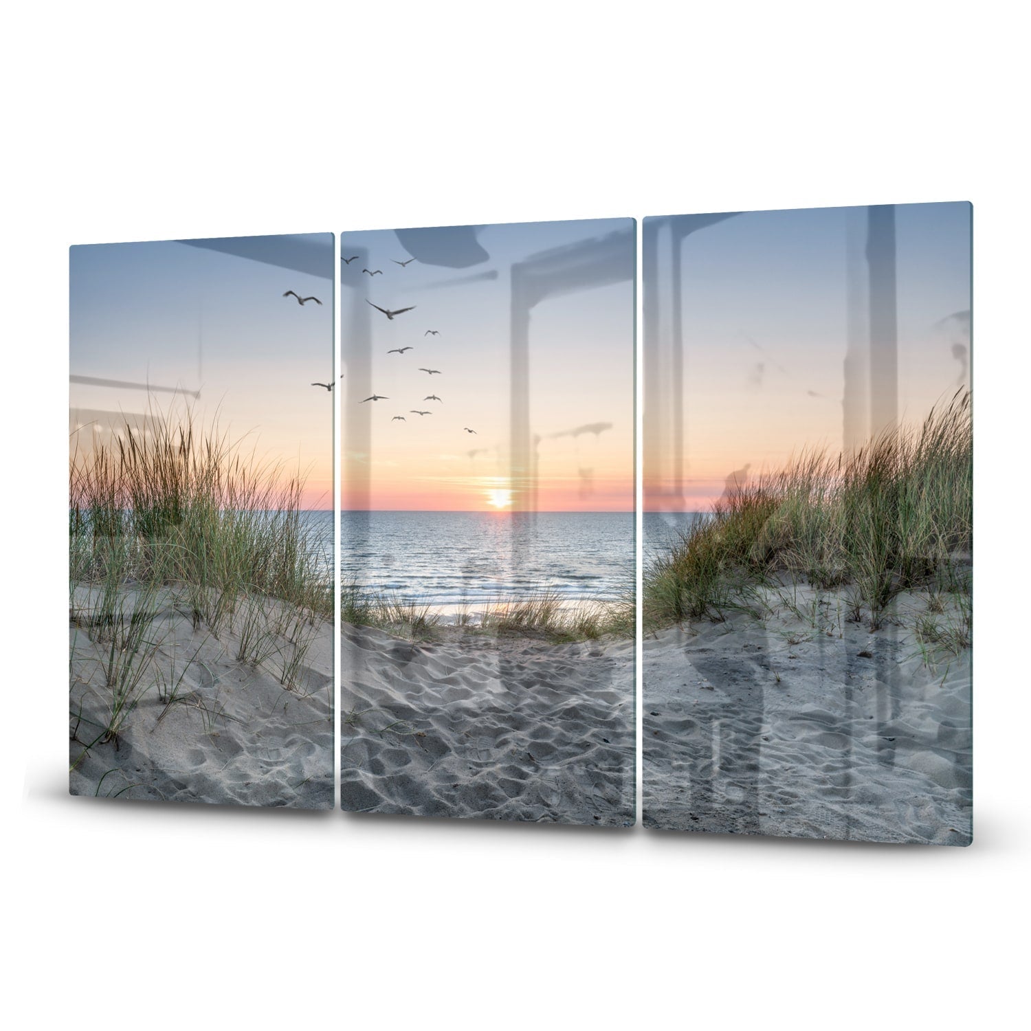 Inductiebeschermer - Gehard Glas - Duinen bij Zonsondergang