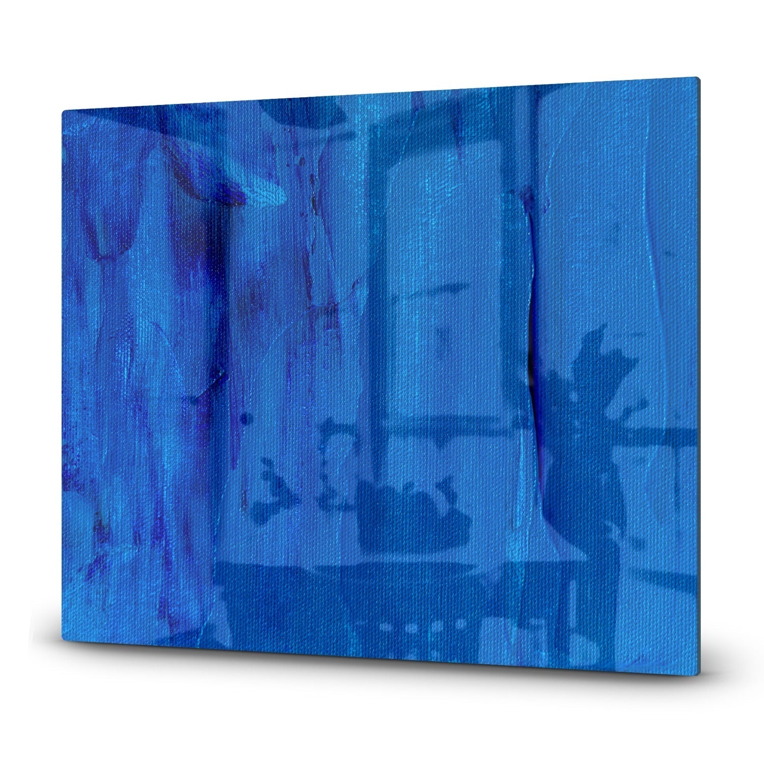 Inductiebeschermer - Gehard Glas - Blauw Abstractie