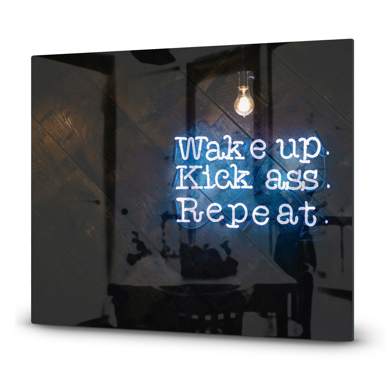 Eigen Afmeting - Inductiebeschermer - Gehard Glas - Wake up, Kick ass, Repeat