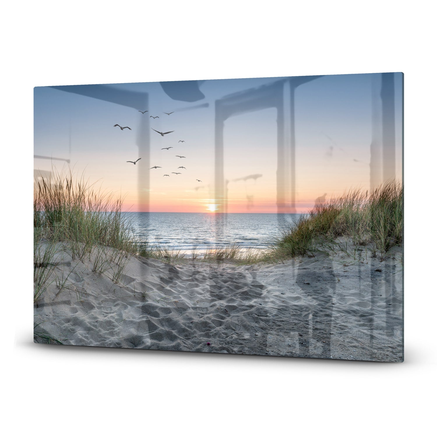 Inductiebeschermer - Gehard Glas - Duinen bij Zonsondergang