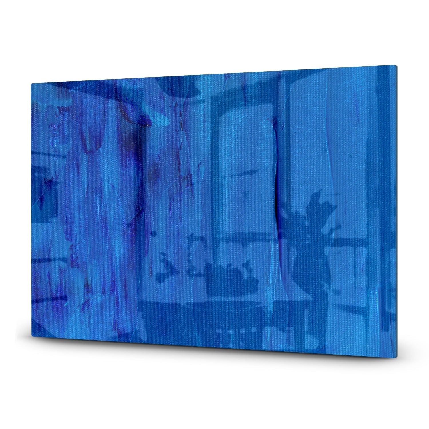 Inductiebeschermer - Gehard Glas - Blauw Abstractie