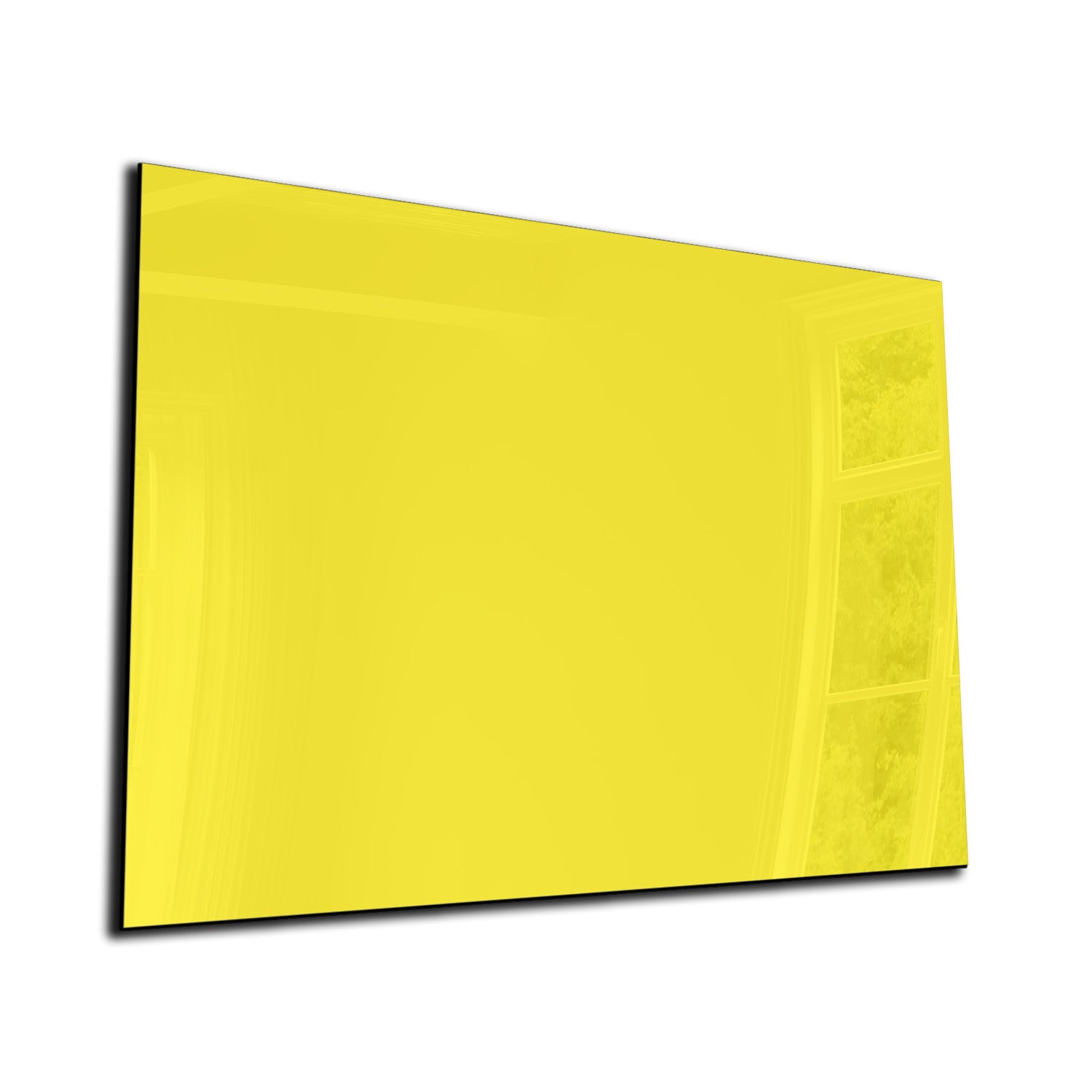 Whiteboard van glas - Magneetbord  - Diverse maten - Licht geel