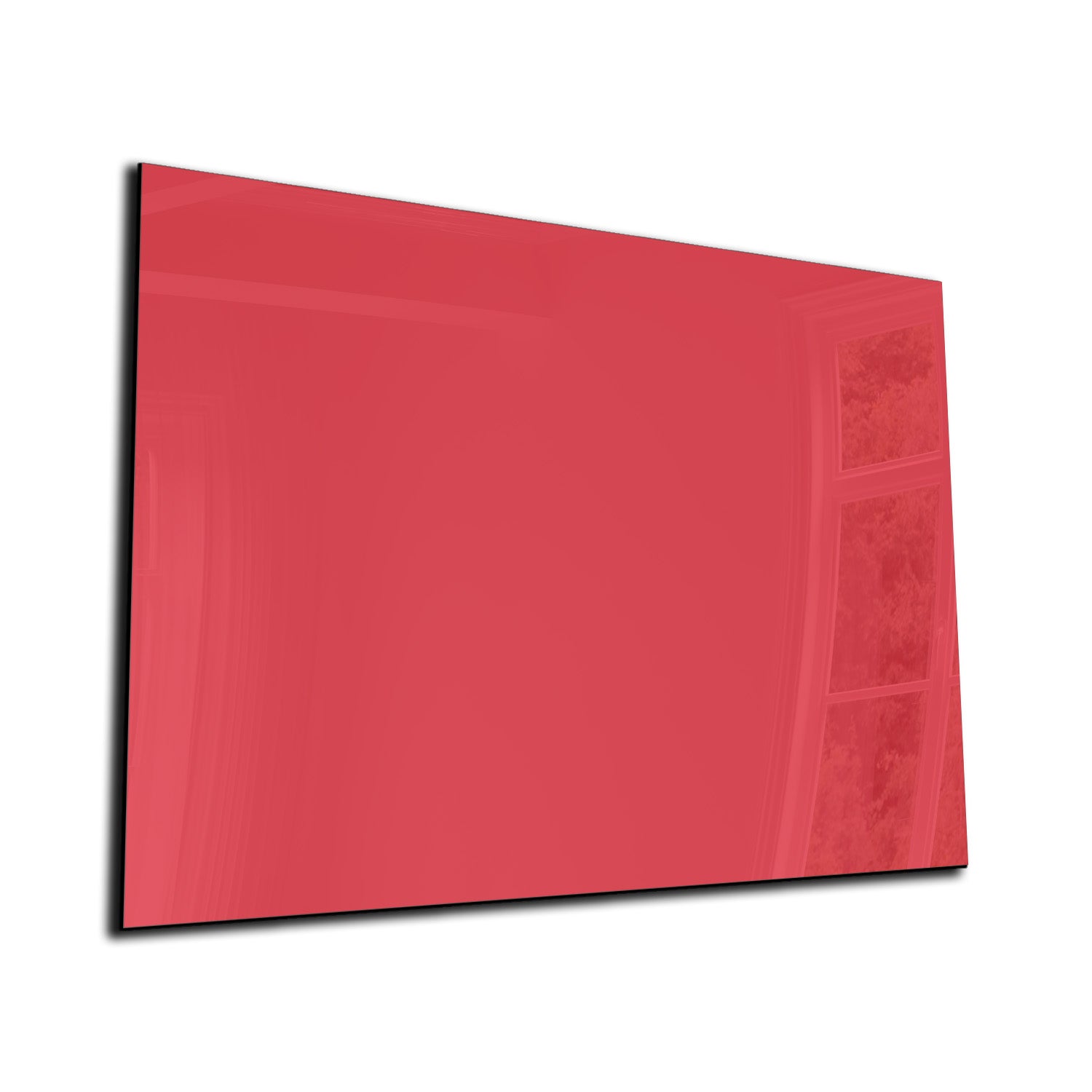 Whiteboard van glas - Magneetbord  - Diverse maten -Rood