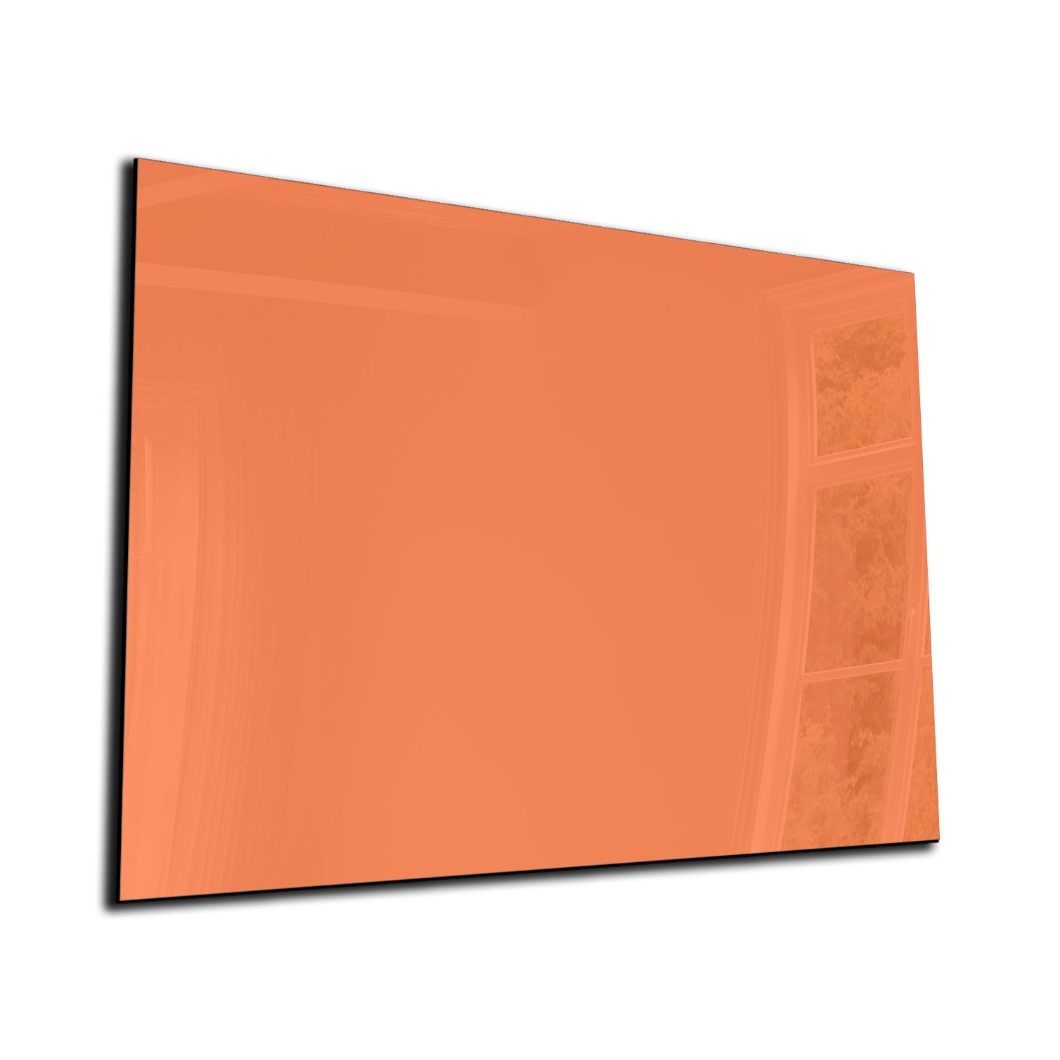 Whiteboard van glas - Magneetbord  - Diverse maten - Pastel oranje