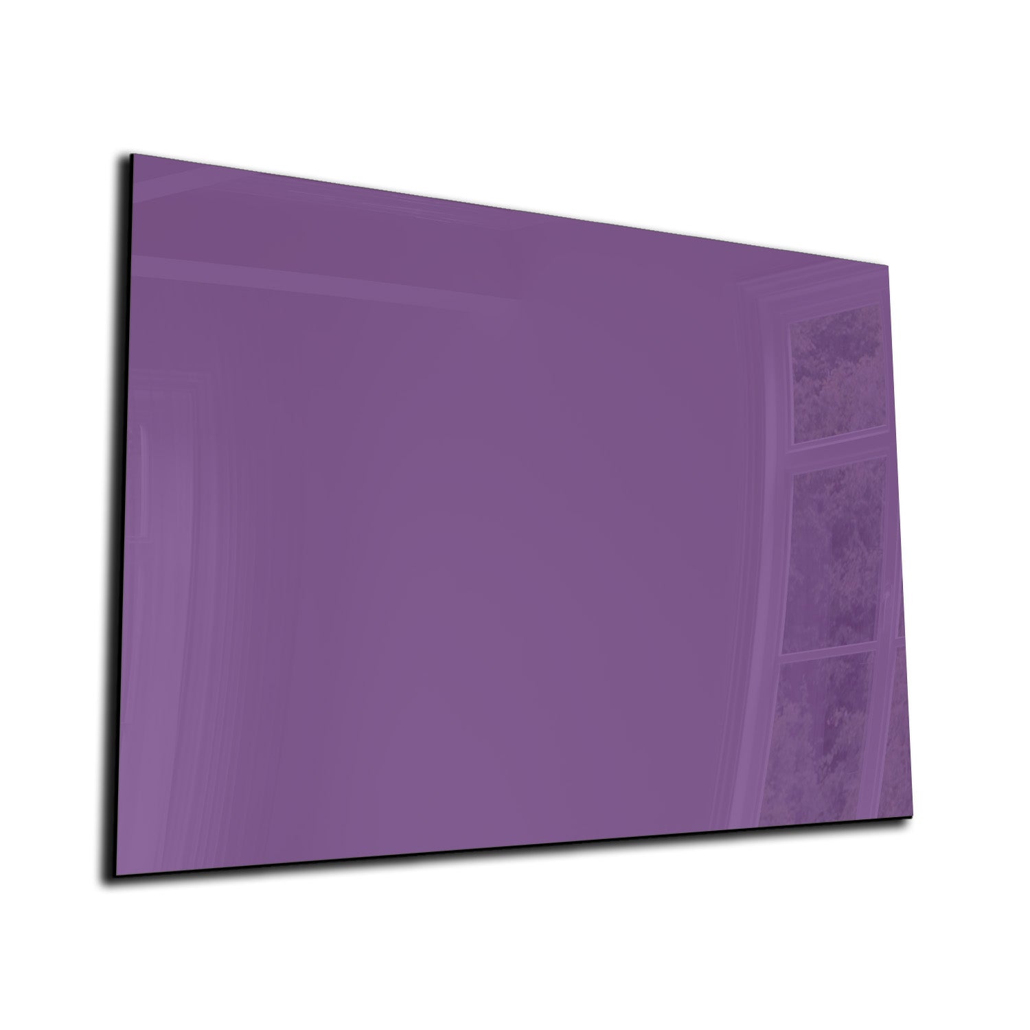 Whiteboard van glas - Magneetbord  - Diverse maten - Donker violet