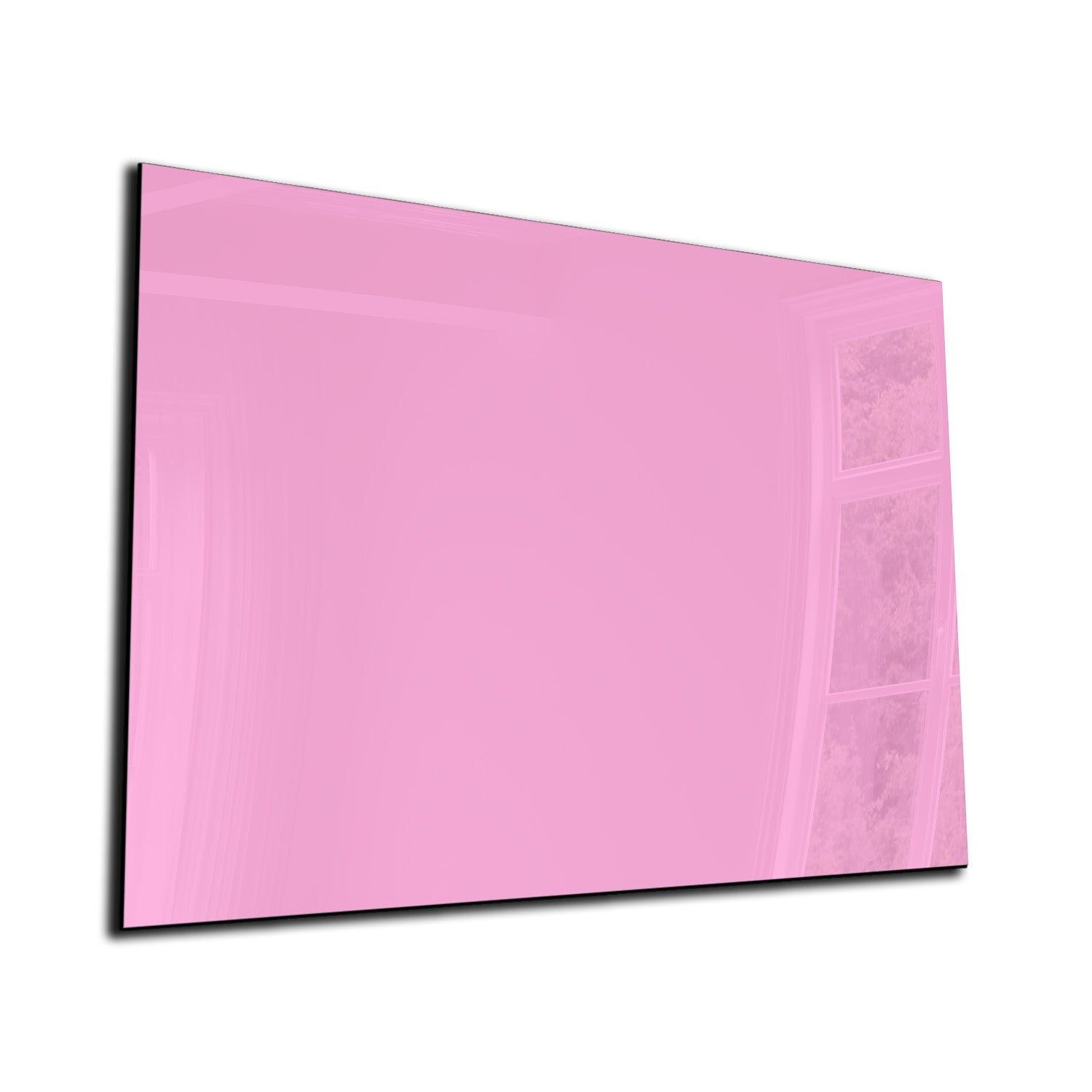 Whiteboard van glas - Magneetbord  - Diverse maten - Licht roze