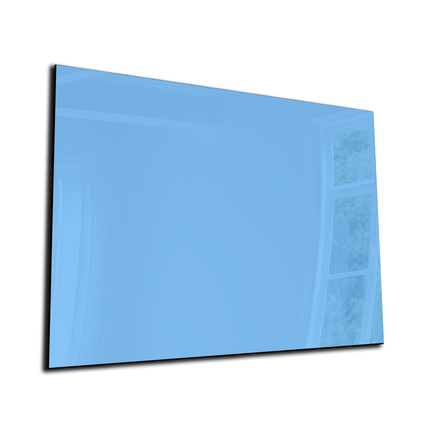 Whiteboard van glas - Magneetbord  - Diverse maten - Pastelblauw