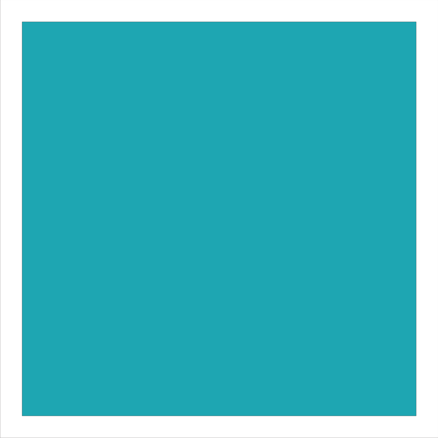 Whiteboard van glas - Magneetbord  - Diverse maten - Turquoise