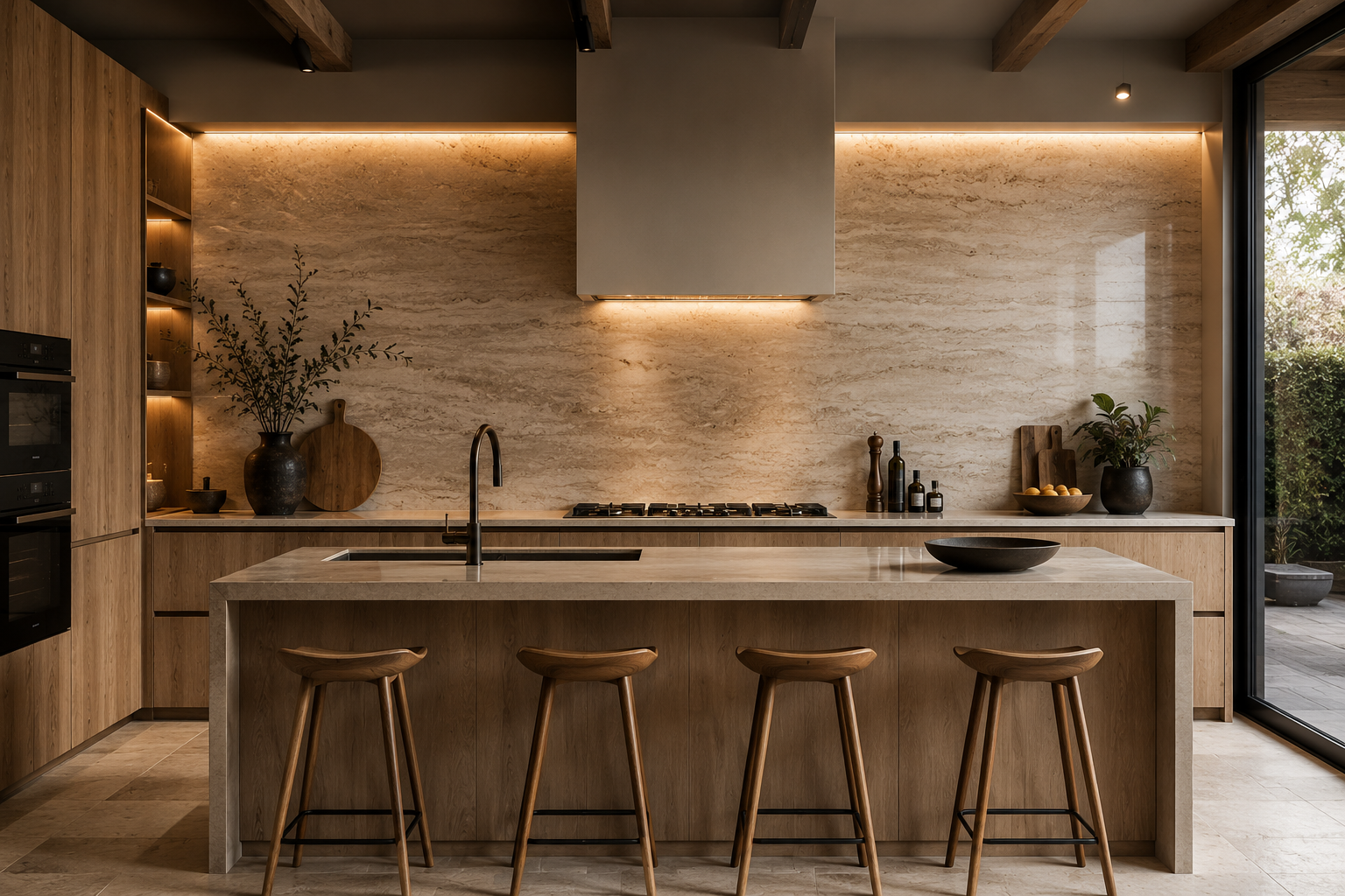 Glazen keuken achterwand op maat