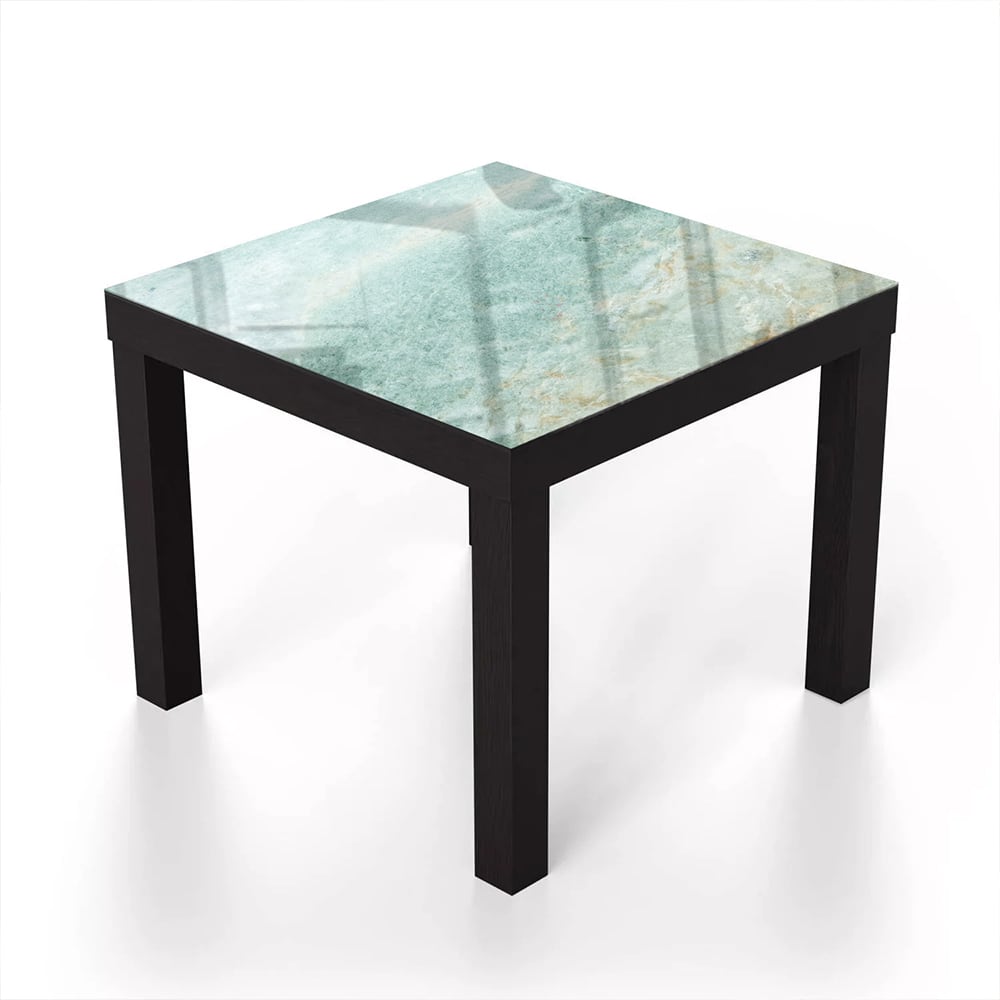 Salontafel 55x55 - Gehard Glas - Lichtgroen Marmer