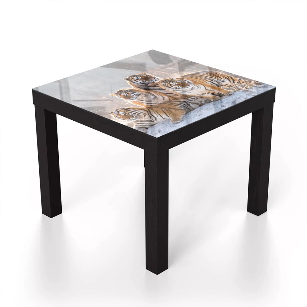 Salontafel 55x55 - Gehard Glas - Groep Tijgers