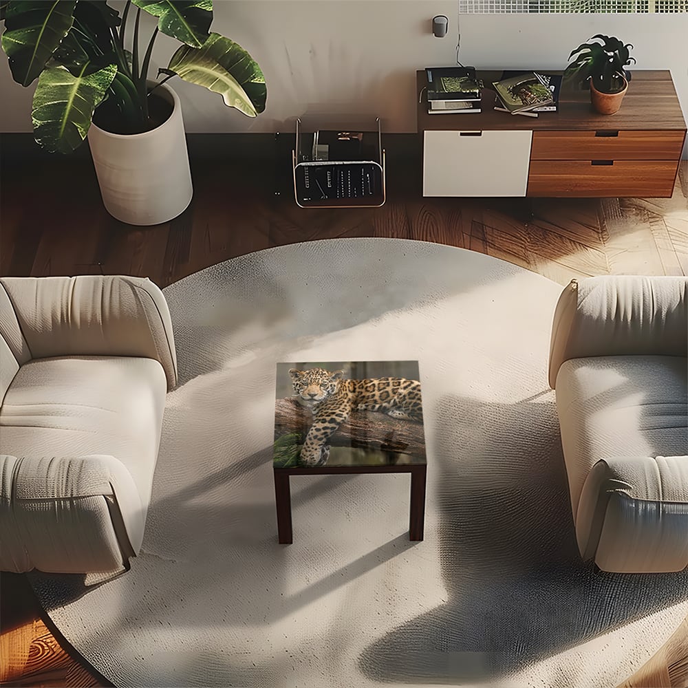 Salontafel 55x55 - Gehard Glas - Jaguar in de Boom