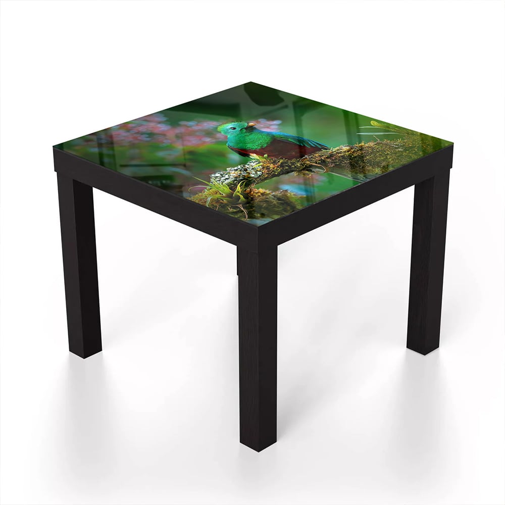 Salontafel 55x55 - Gehard Glas - Quetzal Vogel
