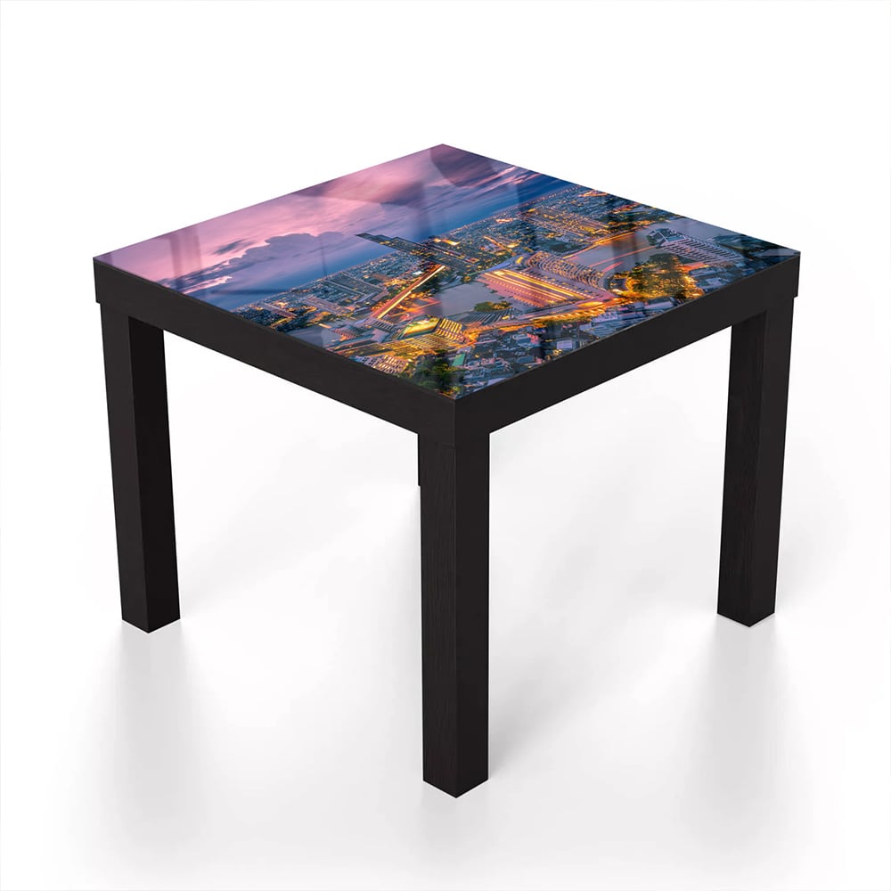 Salontafel 55x55 - Gehard Glas - Bangkok bij Schemering
