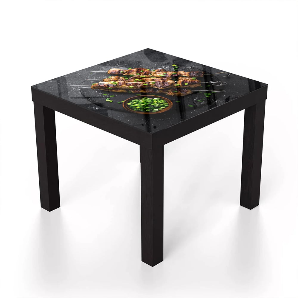 Salontafel 55x55 - Gehard Glas - Kebab op Spiesjes