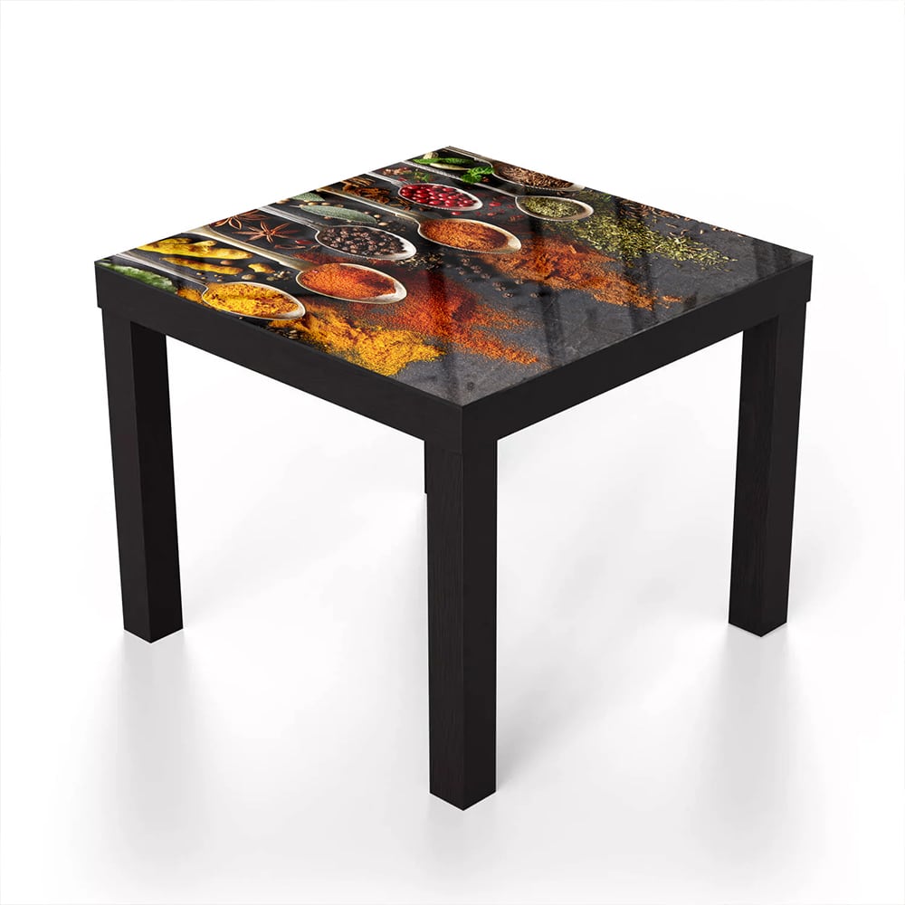 Salontafel 55x55 - Gehard Glas - Specerijen in Lepels