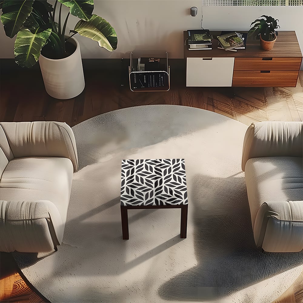 Salontafel 55x55 - Gehard Glas - Geometrische Abstracte Structuur