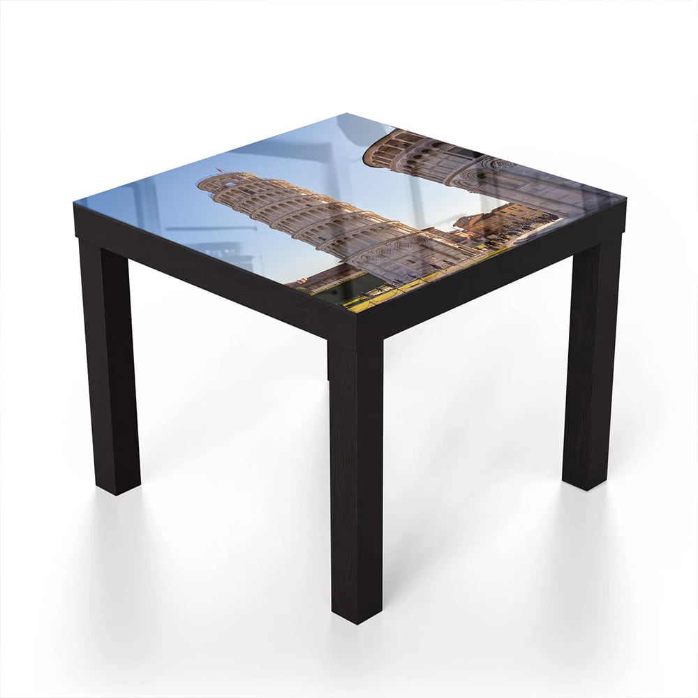 Salontafel 55x55 - Gehard Glas - De Scheve Toren van Pisa