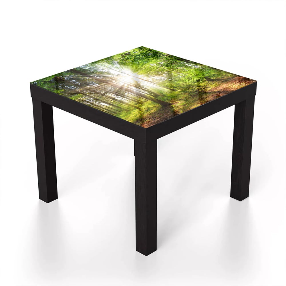 Salontafel 55x55 - Gehard Glas - Zonlicht in het Bos