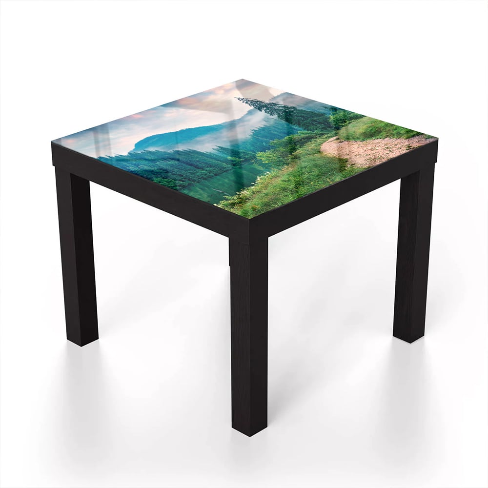 Salontafel 55x55 - Gehard Glas - Mistig Lacu Rosu Meer