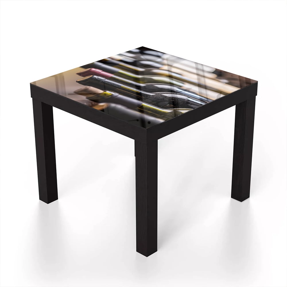 Salontafel 55x55 - Gehard Glas - Flessen Wijn