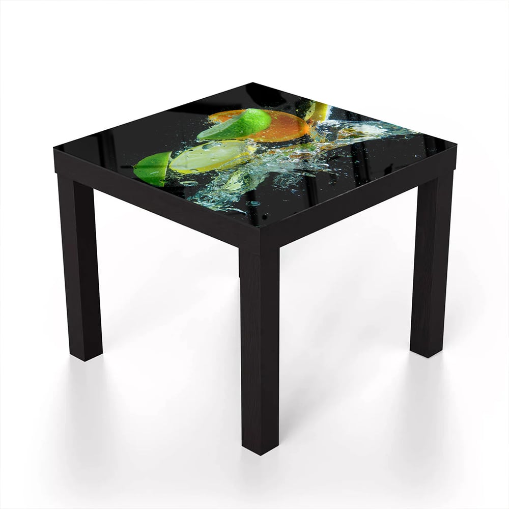 Salontafel 55x55 - Gehard Glas - Citrus Splash