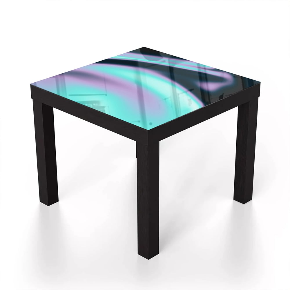 Salontafel 55x55 - Gehard Glas - Neon Golven