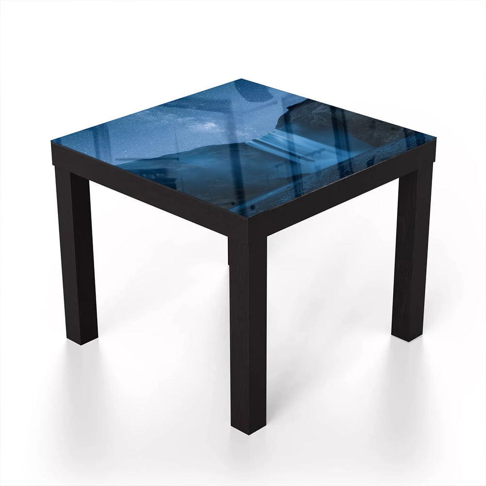 Salontafel 55x55 - Gehard Glas - Waterval onder de Melkweg