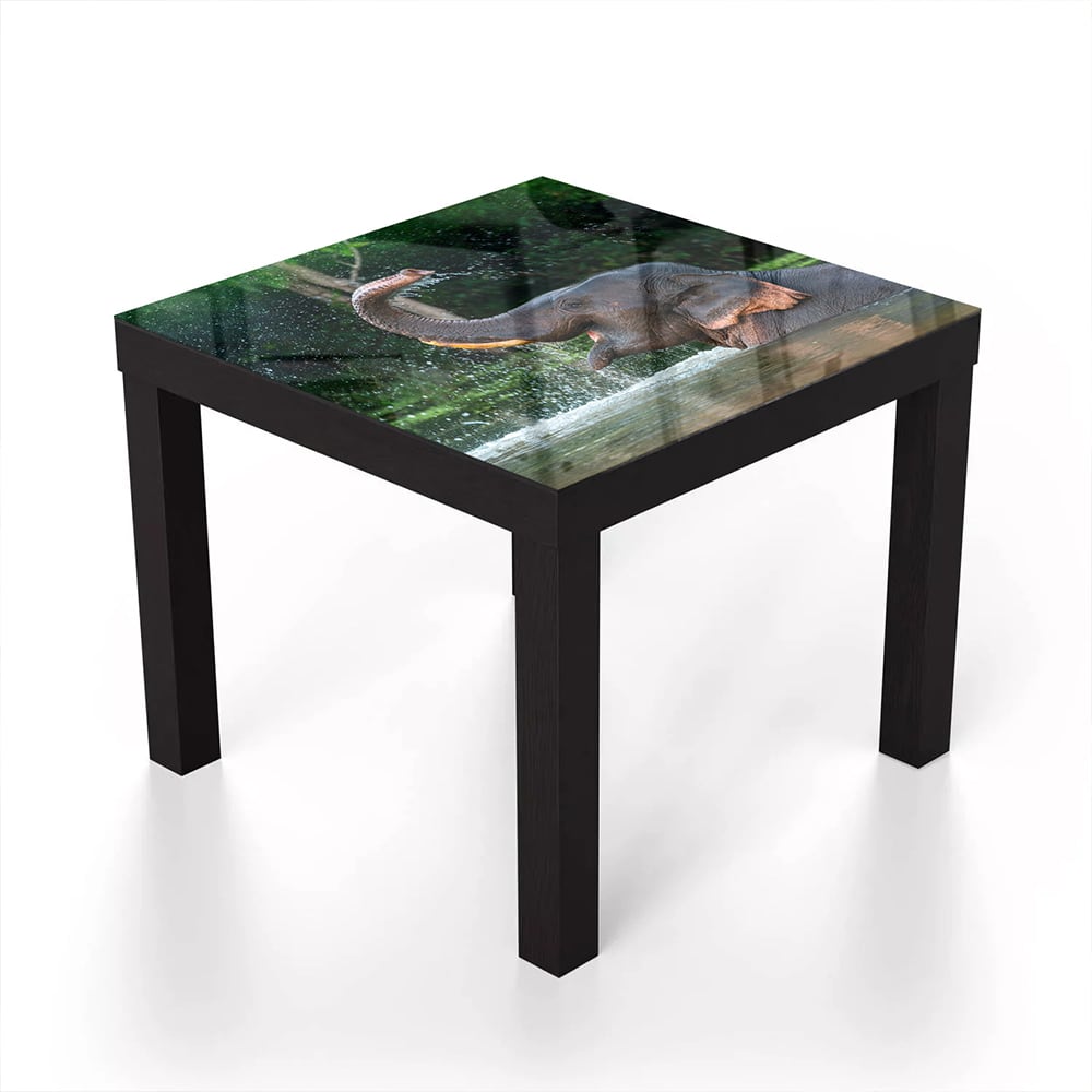 Salontafel 55x55 - Gehard Glas - Badende Olifant