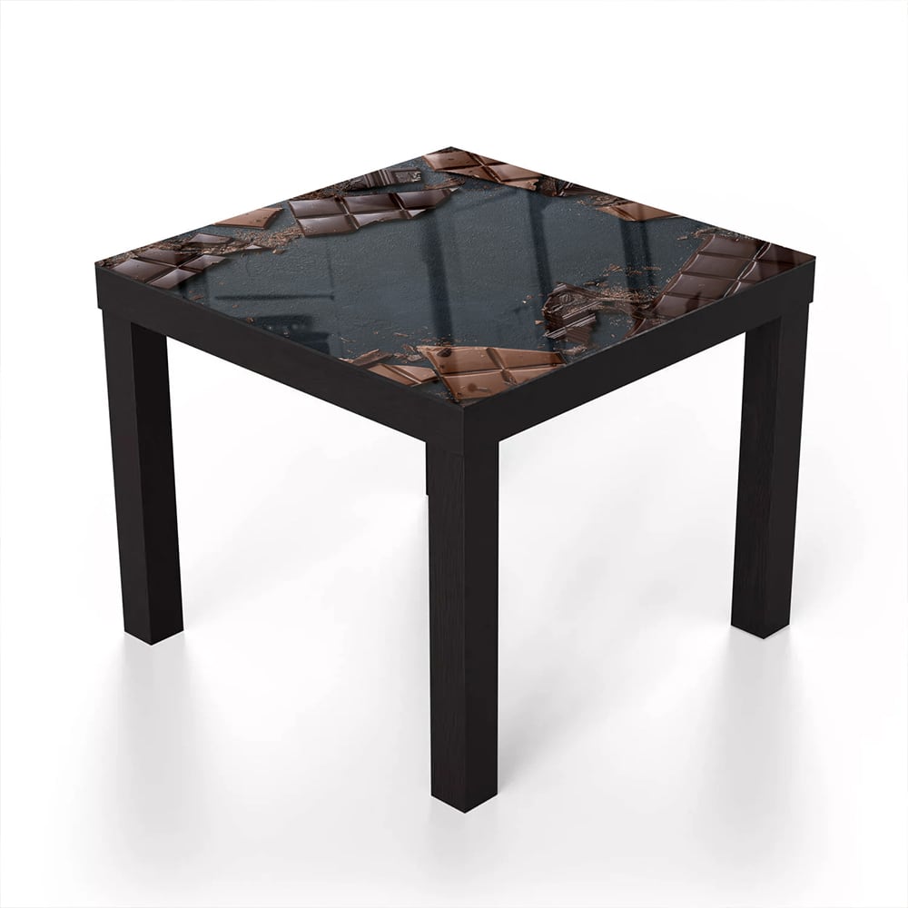 Salontafel 55x55 - Gehard Glas - Chocolade