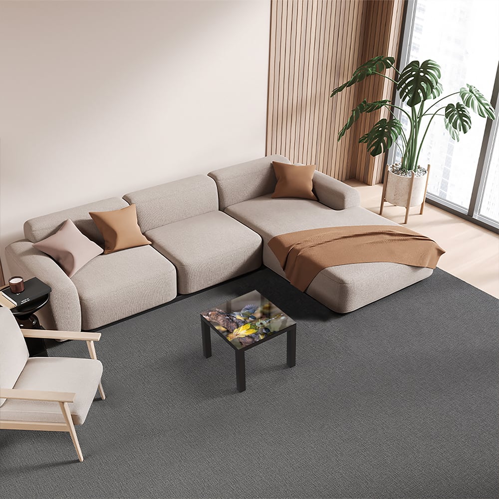 Salontafel 55x55 - Gehard Glas - Koolmeesje bij het water