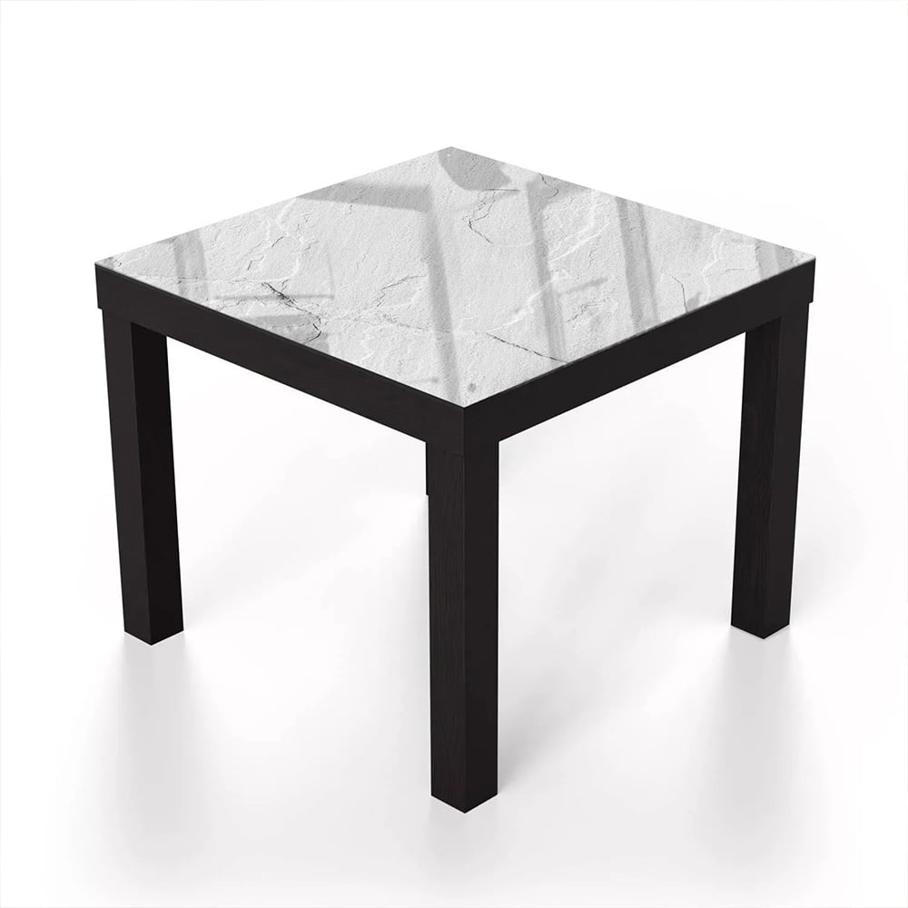 Salontafel 55x55 - Gehard Glas - Witte Leisteen