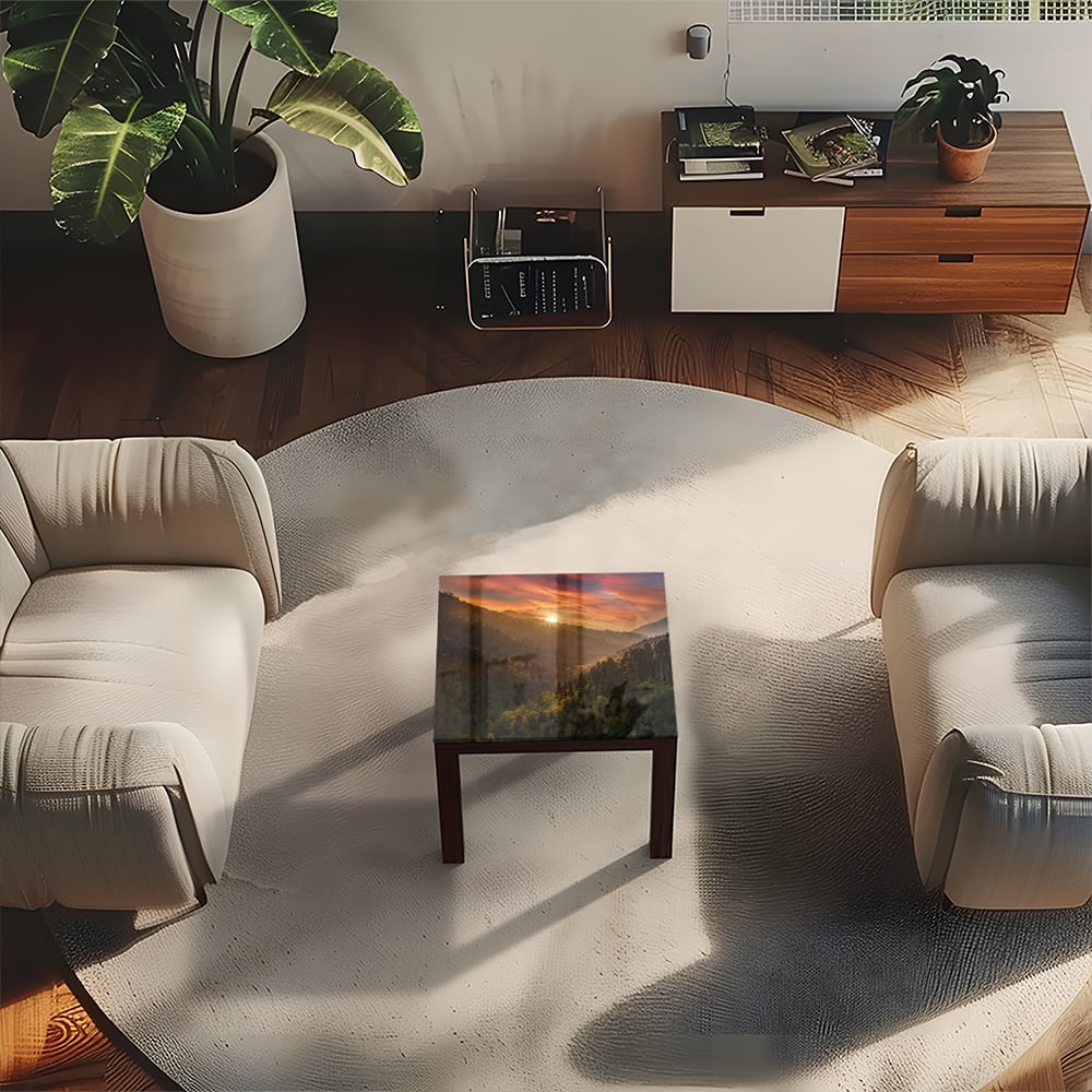 Salontafel 55x55 - Gehard Glas - Great Smoky Mountains in Amerika