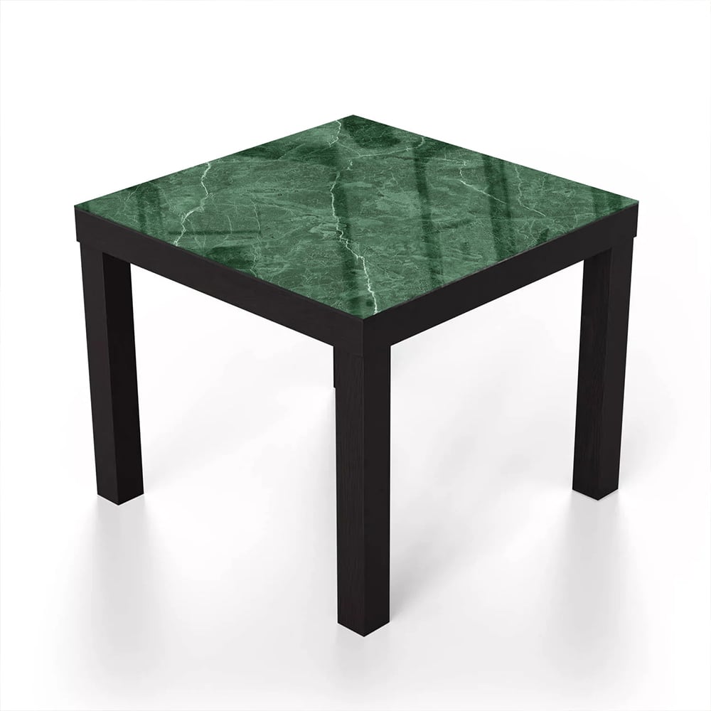 Salontafel 55x55 - Gehard Glas - Groen Marmer