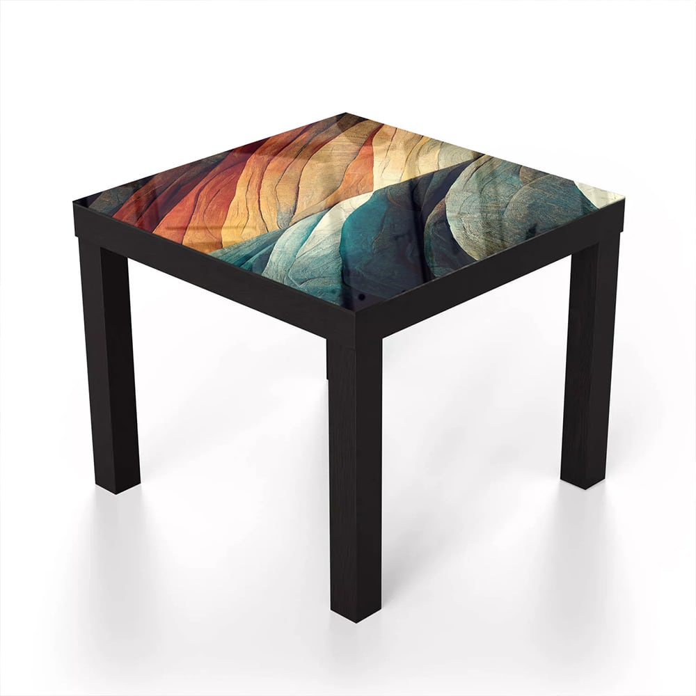 Salontafel 55x55 - Gehard Glas - Abstracte Natuurlijke Golven