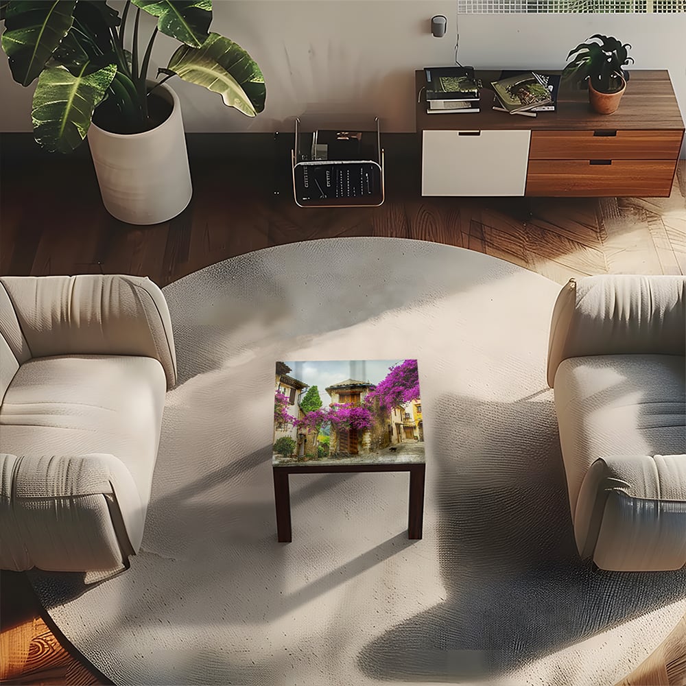 Salontafel 55x55 - Gehard Glas - Oud Stadje in de Provence