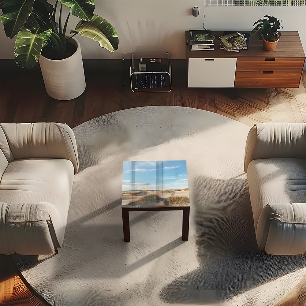 Salontafel 55x55 - Gehard Glas - Duinen bij Deense Kust