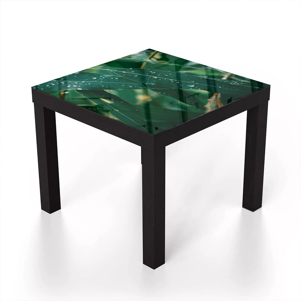 Salontafel 55x55 - Gehard Glas - Eucalyptus Bladeren