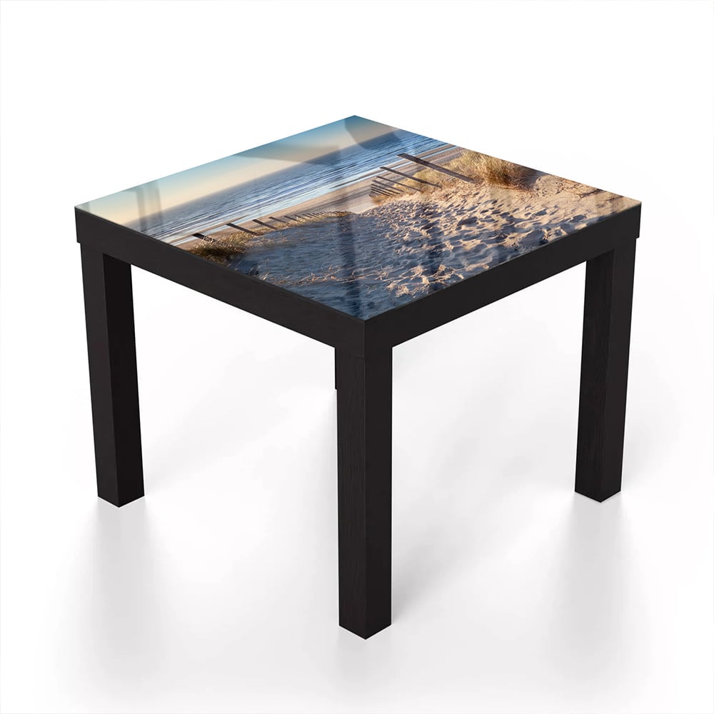 Salontafel 55x55 - Gehard Glas - Pad naar de Noordzee